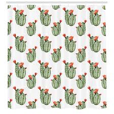 Cactus flowers are unique and only last for maximum a week. Cartoon Shower Curtain Mexican Cactus Plants Print For Bathroom Bathroom Supplies Accessories Garden Curtains