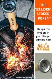 Walden Blow Through Fire Stoker Poker Fire Pit Accessories Cool Fire Pits Fire Pit