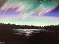 Northern Lights - Tipsy Brush Painting Party!