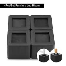4pcs furniture risers bed lifter square riser leg feet for sofa / chair 115mm. Adjustable Heavy Duty Furniture Risers Sofa Bed Table Chair Riser Legs Lift 738671288501 Ebay