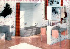 I believe that pink was the most popular color for bathroom tile in the 1950s.i estimate that pink bathrooms went into some five million american homes, maybe even 10 million. 60 Vintage 60s Bathrooms Retro Home Decorating Ideas Click Americana