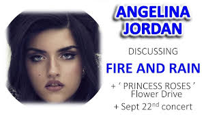 Angelina Jordan PRINCESS ROSES Flower Drive White Roses Sept 22nd  Portsmouth Concert