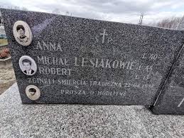 Anna Lesiak, Michał Lesiak, Robert Lesiak. Cmentarz parafii św. Jana  Chrzciciela w Białaczowie