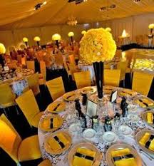 Black And White Wedding Table Decoration Ideas Super Yellow But It S An Idea Found On Weddingbee Com Share Your Inspiration Today Yellow Wedding Centerpieces Yellow Wedding Theme Yellow Wedding