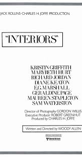 Interiors 1978 Full Cast Crew Imdb
