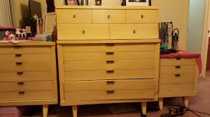 Dresser Set Before Huntley Furniture 1960s Blonde Wood Vintage Midcentury Dresser Sets Furniture Blonde Wood