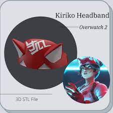 Kiriko Fox Girl Headband From Overwatch 2 3D STL DIGITAL File - Etsy