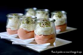 Tomatenmousse Mit Ziegenfrischkase Fingerfood Vorspeisen Fingerfood Rezepte Vorspeisen Rezepte