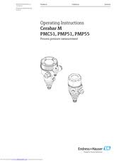 The choice of these depends on whether the volumetric or mass flow rate is to be measured. Endress Hauser Cerabar M Pmp55 Manuals Manualslib