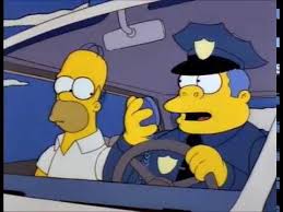 Chief Wiggum In Pursuit