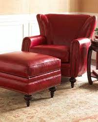 Chairs Club Chairs Living Room Chairs Horchow Leather Chair With Ottoman Red Leather Chair Living Room Leather