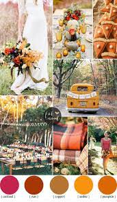 Bold And Colorful Fall Wedding In Amber Cardinal Pumpkin And Rust Woodland Wedding Fall Wedding Colors Fall Wedding Flowers Fall Wedding
