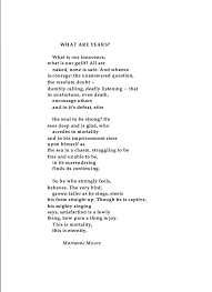 Marianne Moore What Are Years Truth Quotes Poems Poetry
