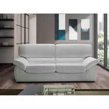 En cuir, en velours ou en tissu il saura séduire le plus grand nombre. Canapes 3 2 Places En Cuir Blanc Nuovo 3 Suisses
