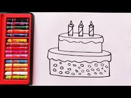 Of course at our website your kids will enjoy coloring this amazing drawing together with you.try to use different colors, make picture birthday cake original! Pin On Easy Painting