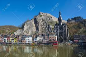 Dinant citadel, locally known as citadelle de dinant, lies above the town of the same name, in the province of namur in the wallonia region in belgium. Dinant Belgium March 5 2014 View Over The Beautiful Landscape Of Dinant With Citadel Overlooking The City Stock Photo Picture And Royalty Free Image Image 38088451