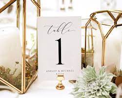Editable Color Luxury Wedding Table Numbers Template 4x6 Etsy Wedding Table Numbers Template Wedding Table Numbers Wedding Numbers
