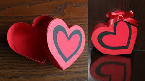 Empty valentine day heart vector files of top quality. How To Make A Heart Shaped Paper Gift Box Heart Box Paper Craft Youtube