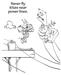 Electrical safety coloring pages sketch coloring page. Electricity Coloring Pages To Download And Print For Free