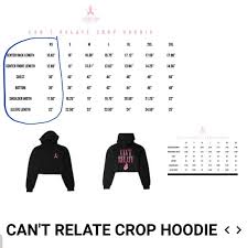 iso jeffree star cant relate cropped hoodie xs nwt