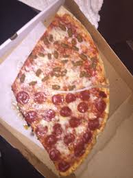 Two Pizza Slices From The Pizzeria I Work At They Are In A 16 Inch Box For Reference Dominos S Large Pizza Comes In A 14 Inch Box R Mildlyinteresting