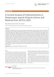 The journal of sports medicine and physical fitness j sports med phys fitness. Oaji Net
