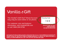 If you have questions about purchasing gift cards online: Vanilla Egift