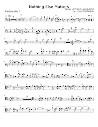 Download and print in pdf or midi free sheet music for nothing else matters by metallica arranged by lemanuel dt for piano, violin, guitar (mixed quartet) Nothing Else Matters Apocalyptica Easy Parts Violoncelle 1 Sheet Music For Cello Solo Musescore Com