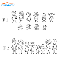 Download 30cm Wide Family Svg Car Decals Father Mother Daughter Son And Dog Stick Figure Family Self Sticking Figure Car Sticker L1039 Car Stickers Aliexpress