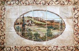 hand painted tile murals