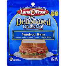 Land O Frost Deli Shaved On The Go Smoked Ham 2 Oz Pack Hot Dogs Salchichas Y Lunch Meat Empacados Selectos