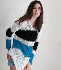 You will always feel a huge sense of that's why i put together this collection of summer sweater patterns. Striped Summer Sweater Free Knitting Pattern Knitting Bee