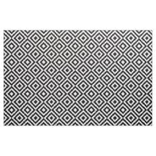 Black And White Square Pattern Fabric Hip Black White Ikat Diamond Square Mosaic Pattern Fabric Mosaic Patterns Fabric Patterns Diamond Mosaic