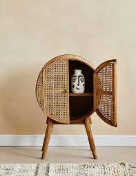 Magical, meaningful items you can't find anywhere else. Retro Storage Furniture Vintage Storage Units Rose Grey Vintage Furniture Design Rattan Cabinet Vintage Furniture