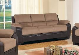Leather furniture can certainly make a statement in your living room, but black pieces probably offer too strong a look. Myco Furniture Carrie Mocha Fabric Dark Brown Bonded Leather Sofa Ca1135 S Mo