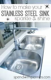 how to make your stainless steel sink