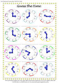 Guess The Time Worksheet Quiz Pdf Time Worksheets Worksheets Educational Worksheets