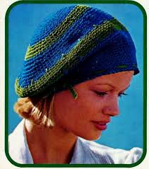 Crocheted Beret Hats Patterns Digital Download Vintage Crochet Pattern