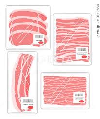 スーパーのお肉セット イラスト 給食 イラスト 食べ物 イラスト イラスト