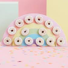 The ultimate keto birthday cake! Pastel Rainbow Donut Wall For Parties Ginger Ray