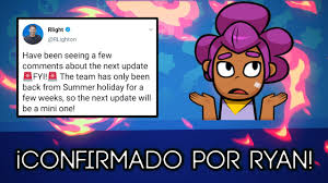 All content must be directly related to brawl stars. Brawl Stars La Actualizacion Mas Pequena Del Ano Ryan Desata El Caos En Twitter Youtube