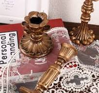 Amazon.com: Candelabro retro de resina con forma cónica de ...