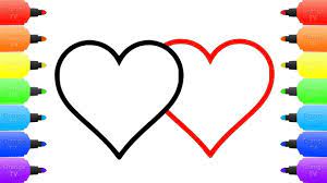 Drawing pictures can be a creative way for children to practise english. How To Draw Hearts For Kids Baby Drawing And Coloring Book Rainbow Heart Heart Drawing Heart For Kids Baby Drawing
