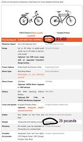 Evelo Website Comparison Error S Electric Bike Forum
