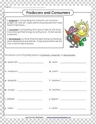 Primary Producers Consumer Decomposer Food Chain Worksheet Png Area Best Teacher Bi In 2020 Food Chain Worksheet Producers Consumers Decomposers Worksheet Template
