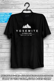 Yosemite National Park Shirt California America Usa State Park Mountains Camping Hiking Family Holiday Trail Elevation Tee Gift Dad Family