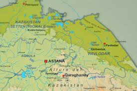 Für langfristigen aufenthalt (über 90 tage). Geographische Karte Von Kasachstan Mit Wichtigen Stadten Und Anderen Umgebenden Landern Stockfoto Bild Von Feiertag Richtung 96551598
