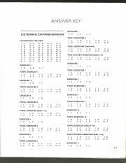 Maybe you would like to learn more about one of these? Answer Key Longman Toefl Answer Key Exercise 6 Listening Comprehension 1 D 2 C 3 A Toefl Exercise 6 Diagnostic Pre Test 1 C 3 B 5 A 7 D 9 C 1 C 11 D Course Hero