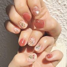Professionally performed and how to paint flowers on nails pattern on nails can be done not only with the help of brushes, but also with the help of dots. How To Dried Flower Nail Art With Real Flowers Stickers And Polish Girlstyle Singapore
