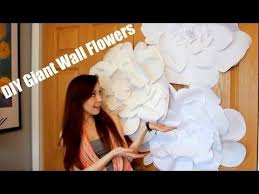 Artificial silk flower wisteria flower vine home garden wall hanging rattan diy party wedding decoration candy color silk flower. Diy Giant Wall Flower Decor Bliss Youtube This Technique Is Really Simp New Decorating Ideas